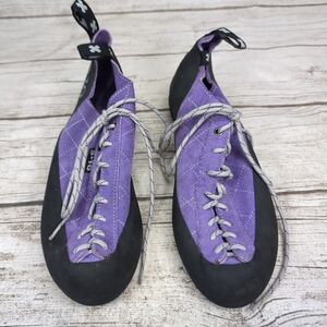 5.10 Five Ten Purple Lace Up Climbing Bouldering Shoes Men Size 10.5